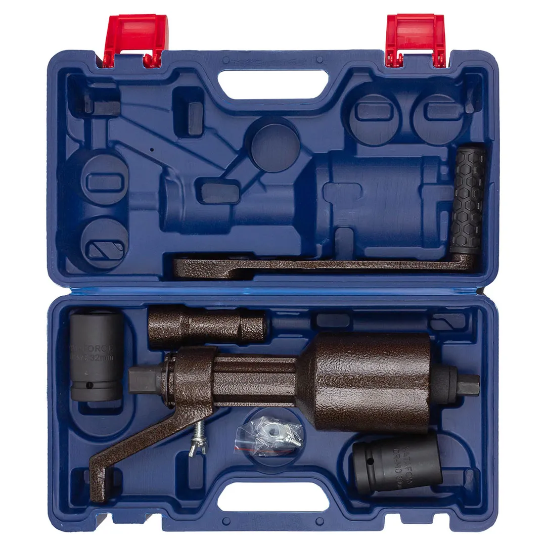 Гайковерт ручной с редуктором 1", головки 32, 33 мм, L330 мм, передаточное число 1:1/1:4.2/1:64, 6800 Н/м YATAFORCE YF-3411393 HS