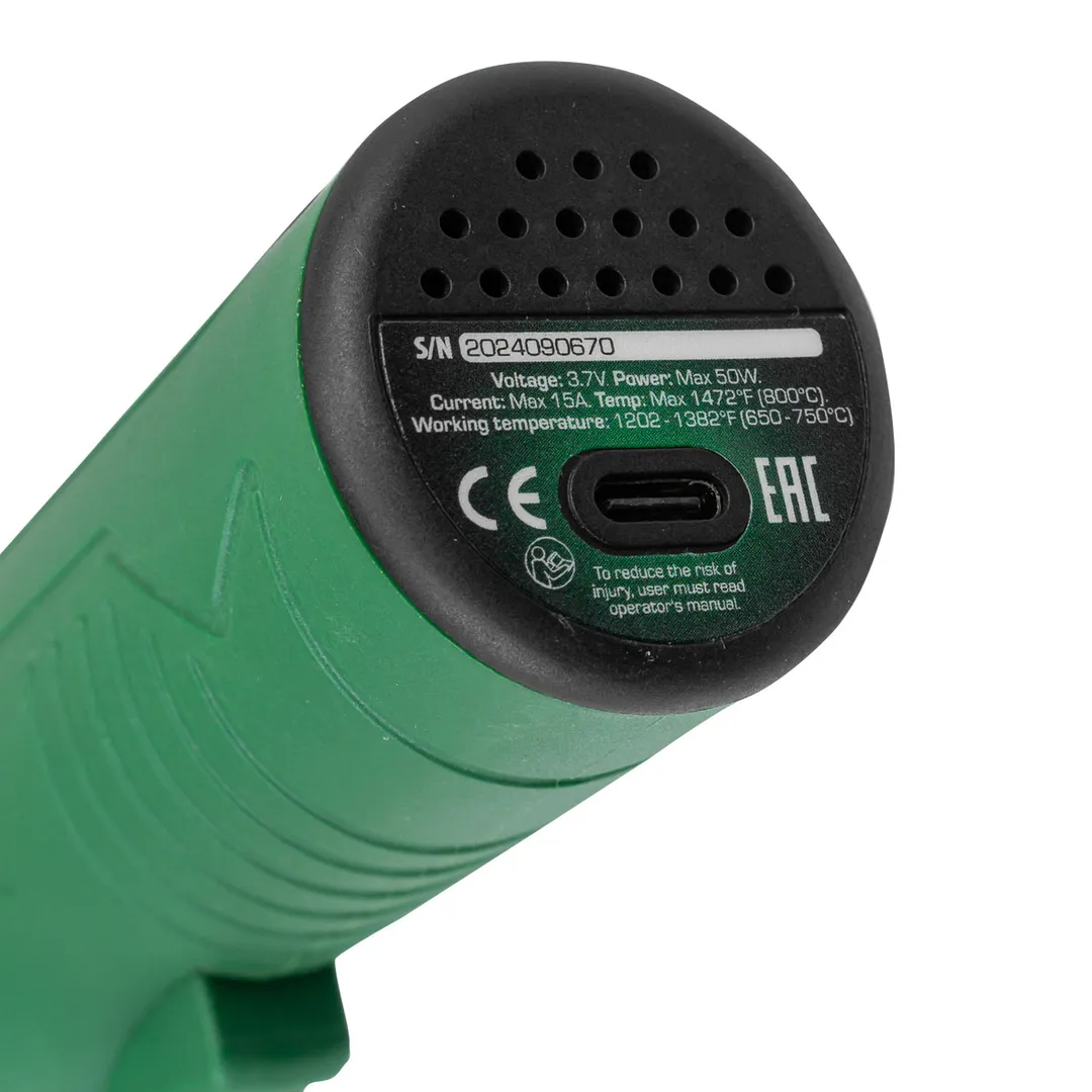 Паяльник аккумуляторный 50W, 3.7V, макс. тем-ра 800 град./С RockForce RF-A702