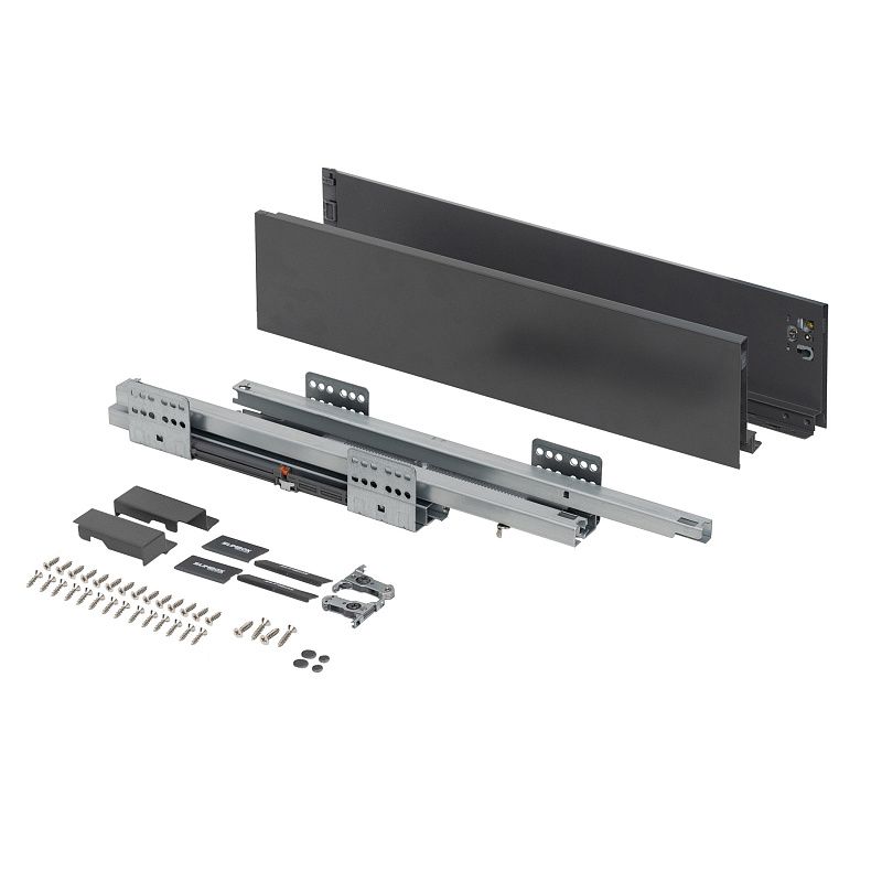 Система ящиков Evolution L-350 h116 графит SOFT CLOSE ДСП16мм SLIMBOX EVOLUTION 117706