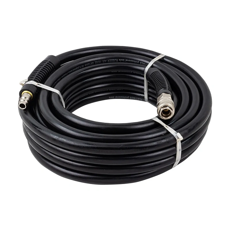 Шланг резиновый армированный 15х8 мм, 10 м, с быстроразъемными соединениями Partner PA-AHC-10/E