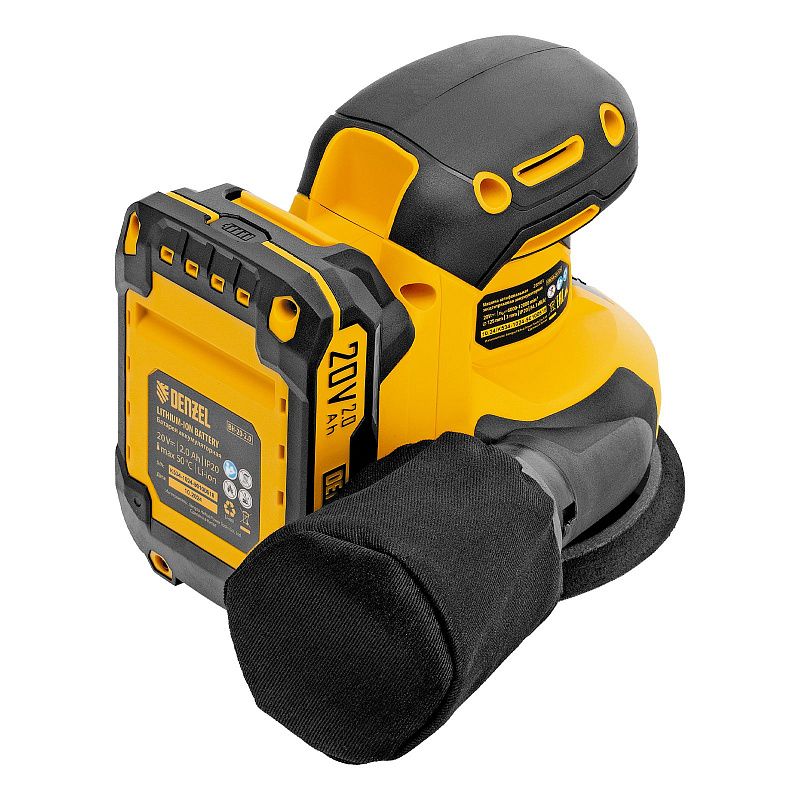 Машина шлифовальная эксцентриковая аккумуляторная CROSH-20-125, Li-Ion, 20 В Denzel 28901