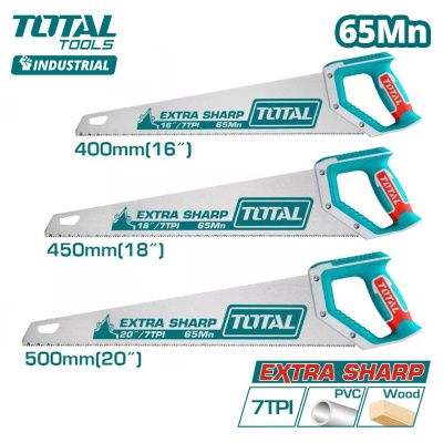 Ножовка по дереву 400,450,550 мм TOTALTOS23093 3 шт