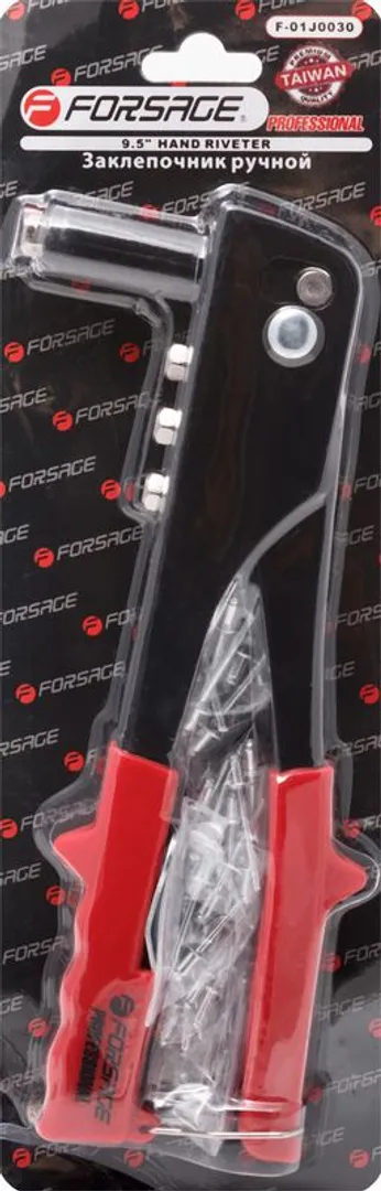 Заклепочник ручной L-250 мм, заклепка - 2.4, 3.2, 4.0, 4.8 Forsage F-678260R
