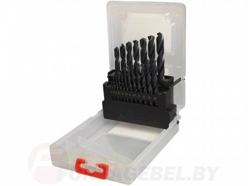Набор сверл по металлу 1,0-10,0 мм HSS 19 пр. Yato YT-4462