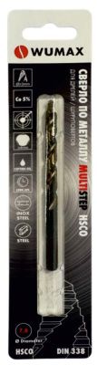 Сверло по металлу HSCO (5% Co) DIN338 MULTISTEP WUMAX