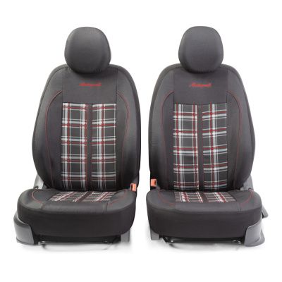 Авточехлы Polo GTi, материал жаккард, 2 мм поролон GTI-1102 BK/GY/RD