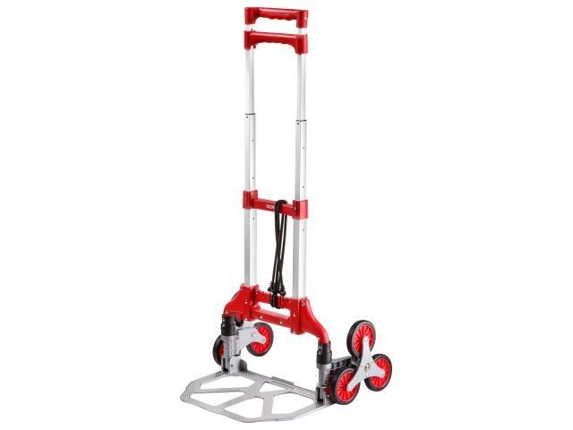 Тележка складная FT 1080-6, 1000х390 мм, 6 колес для ступеней, основание 390 мм, макс. нагрузка 80 кг. WORTEX 1323380