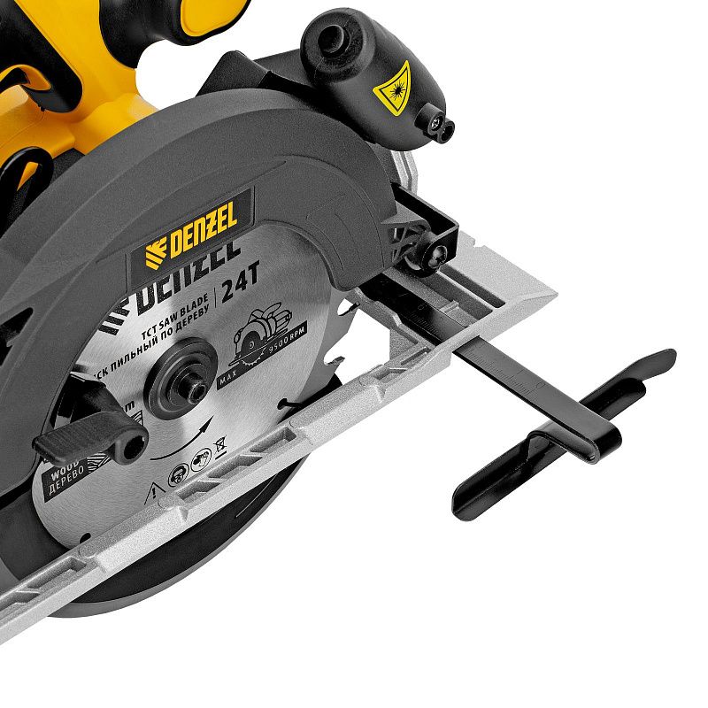 Пила циркулярная аккумуляторная бесщет. CCSH-BL-20-185, 185 мм, Li-Ion, 20 В Denzel 27409