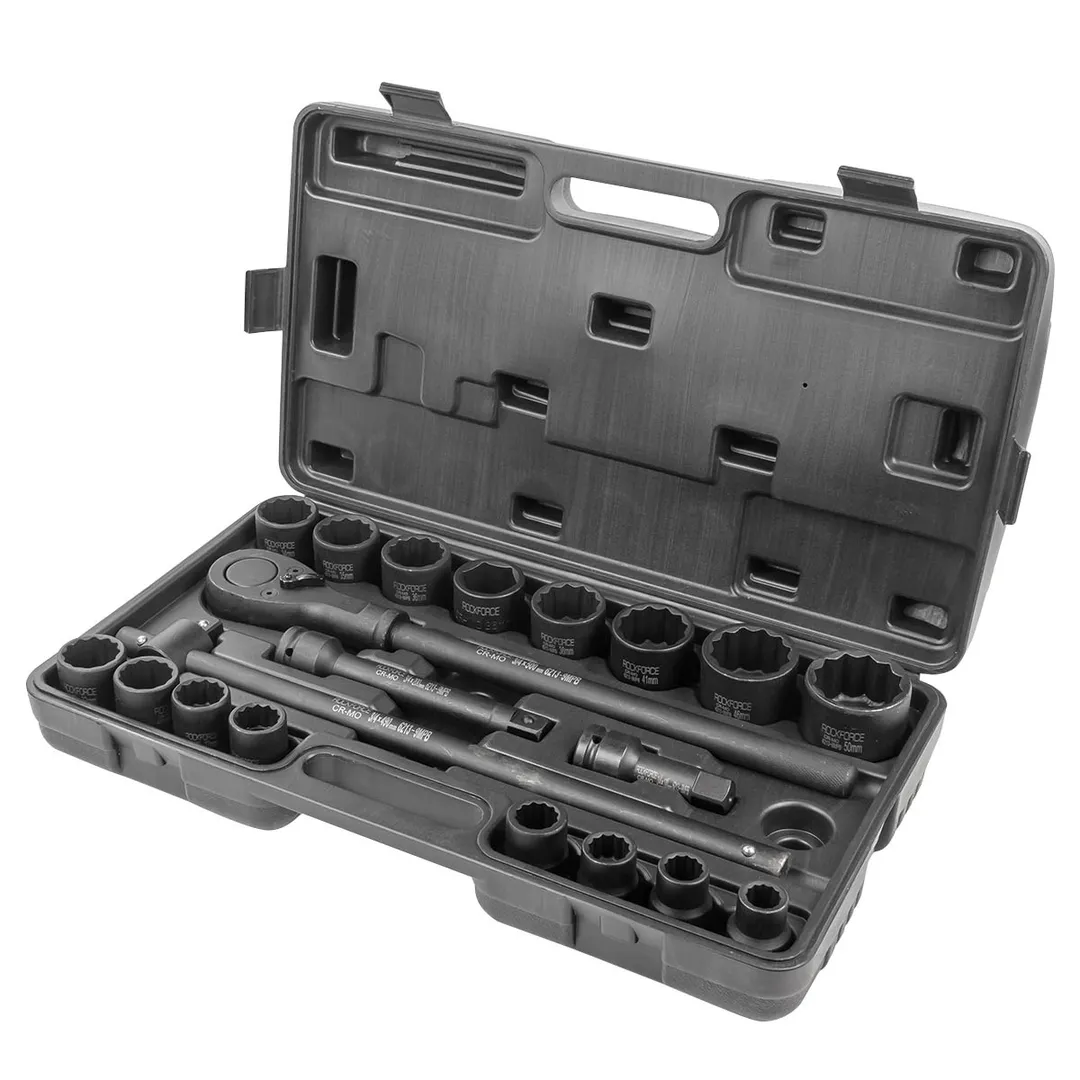 Набор ударных инструментов 21 пр 3/4'' 12-гр 17-50 мм, 6-гр 36 мм RockForce RF-6213-9MPB