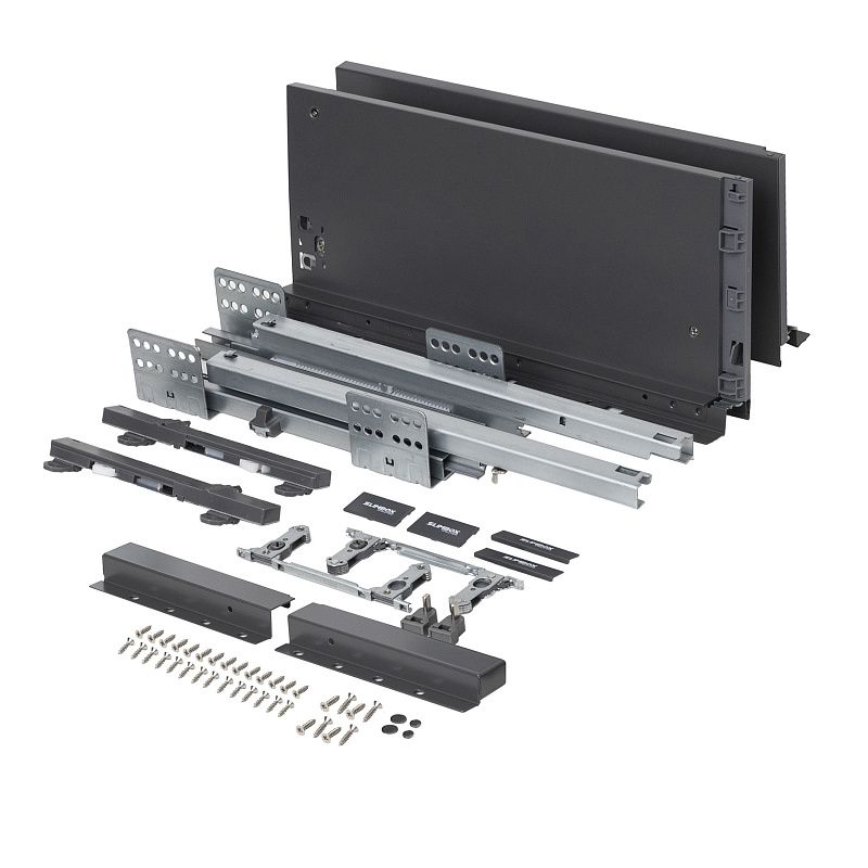 Система ящиков Evolution L-450 h167 графит PUSH TO OPEN ДСП16мм SLIMBOX EVOLUTION 117805