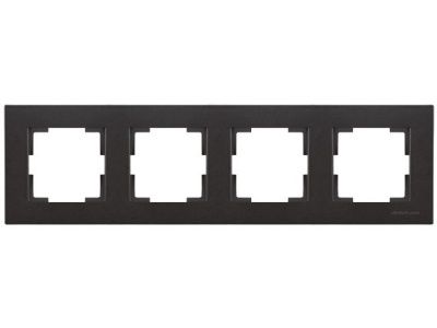 Рамка 4-ая горизонтальная черная, RITA, Mutlusan 22208001484