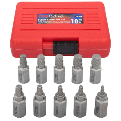 Набор головкок-экстракторов для извлечения поврежденных болтов/гаек 10 пр YATAFORCE YF-909U1