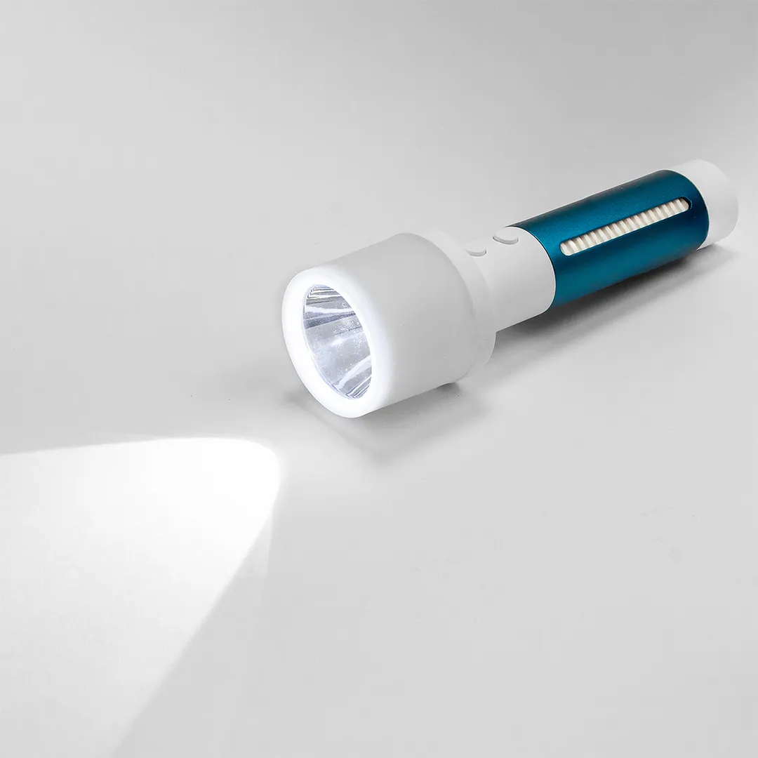 Фонарь ручной аккумуляторный (бел.LED 3Вт,желт.SMD 1Вт,красн.SMD 0.5Вт, 5 режимов работы, аккум. 1200мАч, 120Лм, время работы 3-4ч, время зар. 4-5ч) Forsage F-EL1030