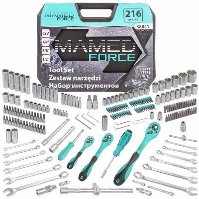 Набор инструментов 6-гр 216 пр. 1/4"&3/8"&1/2" MAMEDFORCE MF-38841