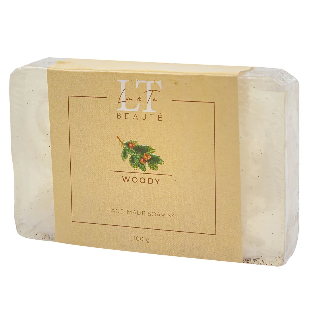 Мыло ручной работы с эфирными маслами ДРЕВЕСНОЕ, 100 гр La and Te beaute Мыло ДРЕВЕСНОЕ
