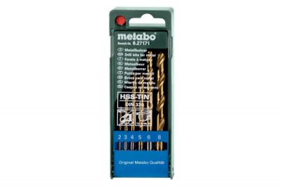 Набор сверел по металлу, 6 шт, METABO 627171000