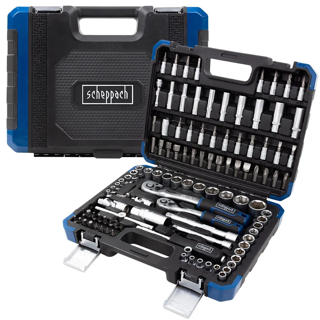 Набор инструментов 1/4''&3/8'', 108 пр. 6-гр Scheppach Sch-41082-5DS