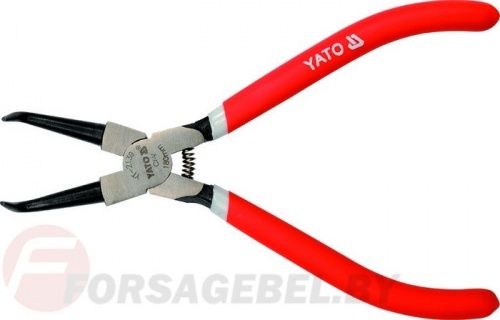 Съемник стопорных колец загнутый, сжим 180 мм CrV Yato YT-2139