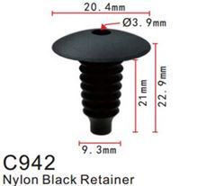 Клипса для крепления внутренней обшивки а/м БМВ пластиковая, 100 шт Forsage C0942(BMW)