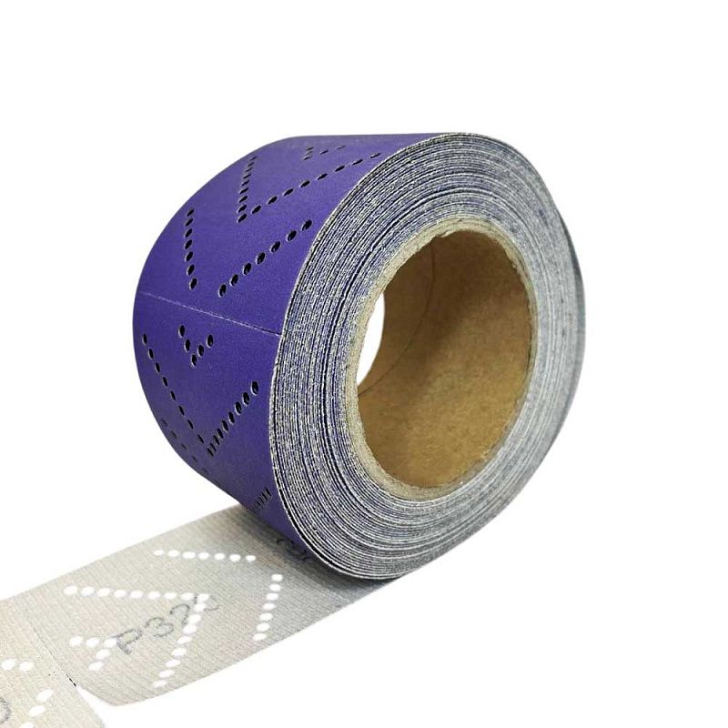 Шлифлист 70 мм х 12 м отрывной мультипылеотвод P220 (керамика на бумаге) GTA297F220