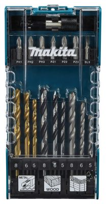 Набор сверл и бит, 17 шт, Makita D-74887