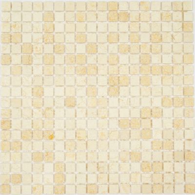 Мозаика Pietrine Botticino POL, 15x15х4 мм, MOSAICSTORY 35338