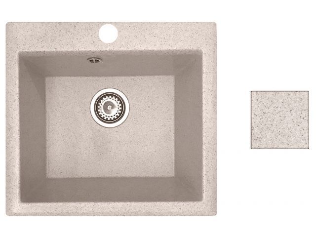 Мойка кухонная из искусственного камня SOLO гранит 500х460 мм, AV Engineering AV500460SGTA