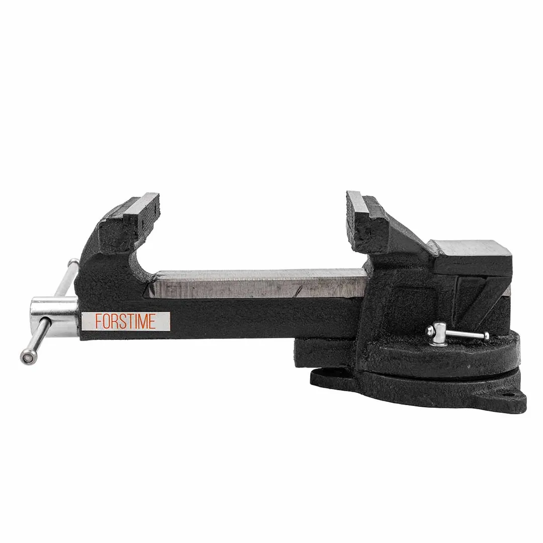 Тиски стальные поворотные с наковальней 6'' 150 мм FORSTIME FT-6540106