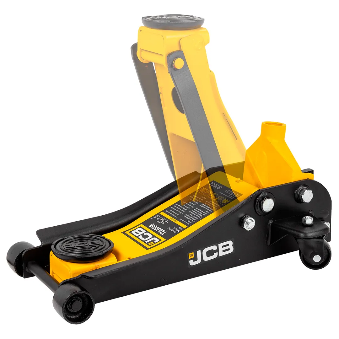 Домкрат подкатной гидравлический 2.5 т 87-455 мм JCB JCB-T830018 (TZ)