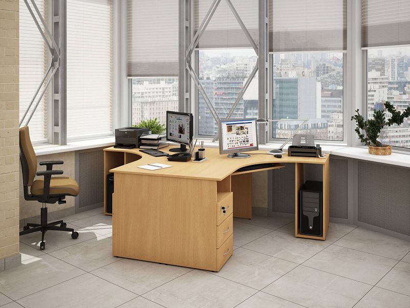 Коллекция Столица подставка под монитор С-660, 450х450х118 мм, дуб сонома