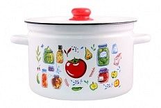 Кастрюля эмал цил Marinades 7,0л ТМ Appetite Стальэмаль 1с18с_МР