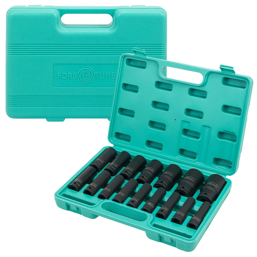 Набор ударных глубоких головок 10-32 мм 1/2'' 6-гр 16 пр FORSandTUNE FORSandTUNE-4167-5MPB