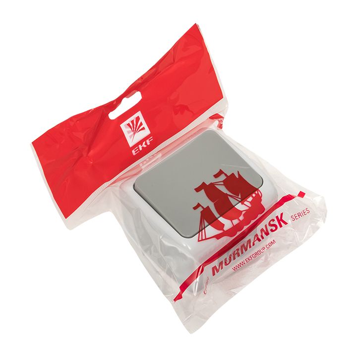 Мурманск Выключатель 1 -клавишный 10А IP54 серый EKF EFV10-021-30-54