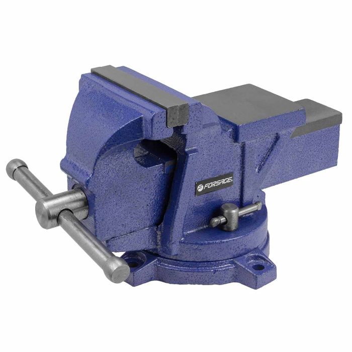 Тиски стальные поворотные с наковальней 4''-100 мм Forsage F-6540604W