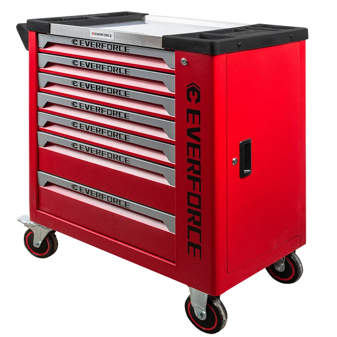 Набор инструментов 258 пр 1/4''&3/3''&1/2'' 6-гр в тележке EVERFORCE EF-55308