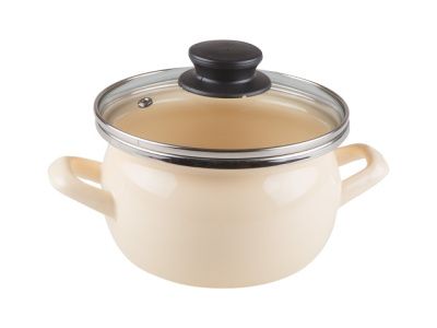 Кастрюля 4,0л (сфера) Сантэкс 1-2440111(Бл)"Беж"