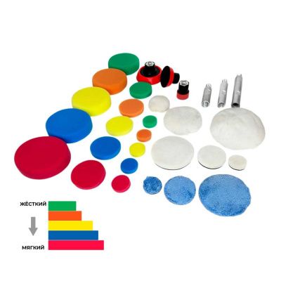 Набор полировальных кругов 27 пр Horex GTT4099