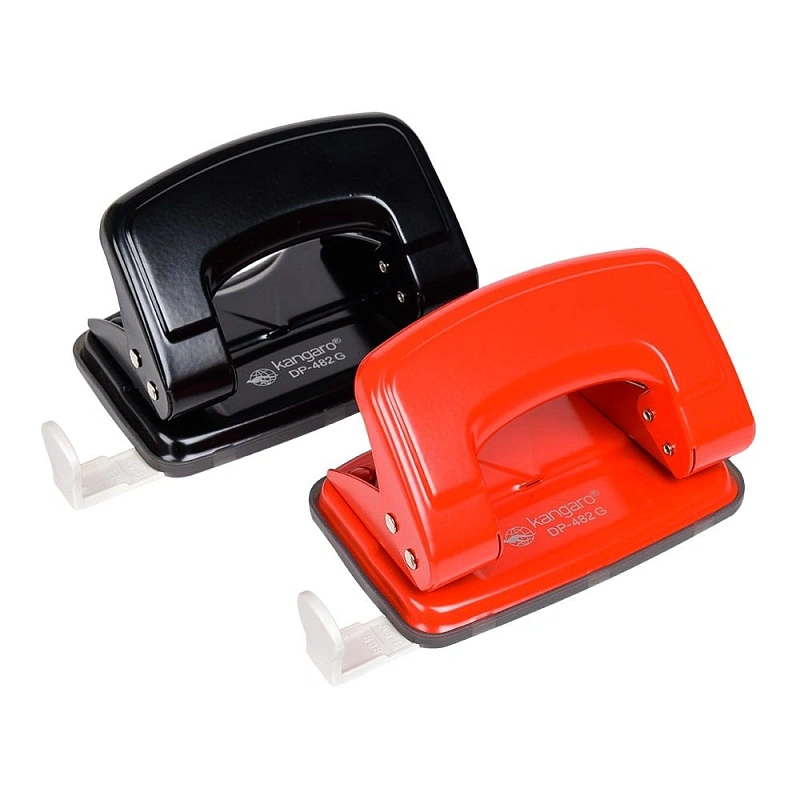 Дырокол Kangaro "DP-482 G", 16 листов, красный