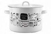 Кастрюля 2,0л Kitchen Эмаль ООО 01-1610/4М