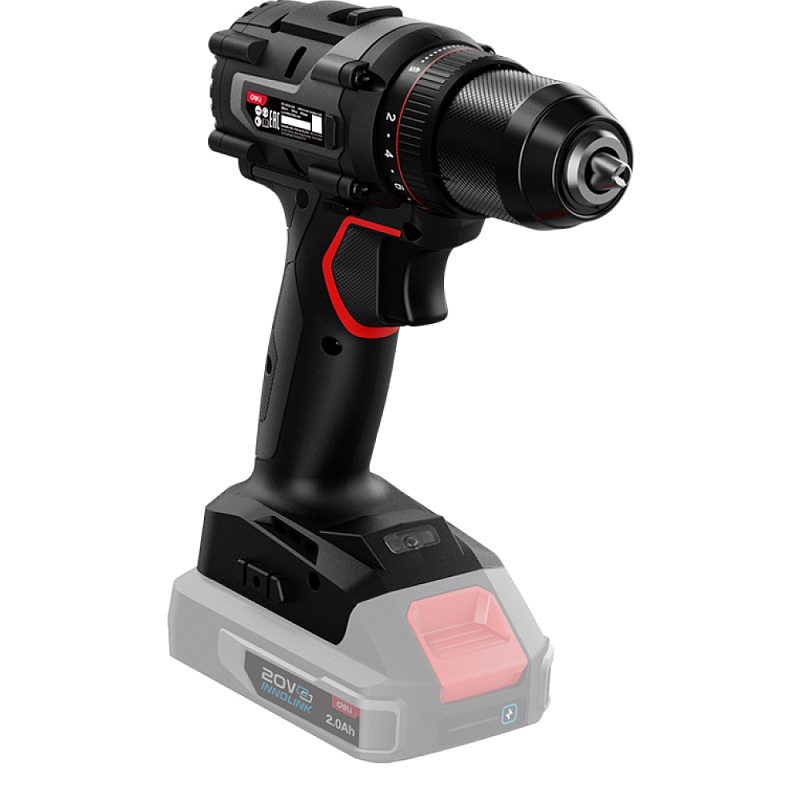 Аккумуляторная дрель-шуруповерт Deli RS EDE-DZ20-2, 20 В, 70 Нм, без АКБ и З/У, коробка