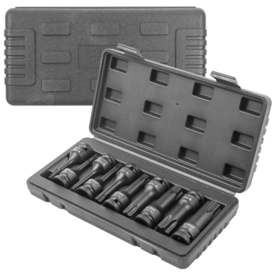 Набор головок-бит TORX ударных T30-T100 1/2'' 10 пр Forsage F-41013MPB