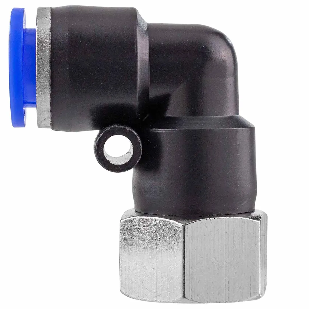 Фитинг угловой для пластиковых трубок 8 мм-внутренняя резьба 1/4'' Forsage F-SPLF08-02