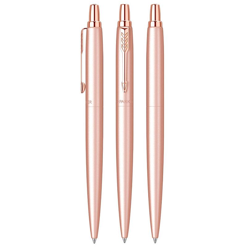 Ручка шариковая автоматическая Parker "Jotter Monochrome XL SE20", 1.0 мм, розовое золото, стерж. синий