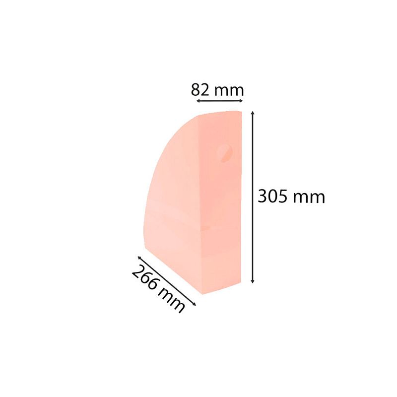 Модуль для бумаги вертикальный "Aquarel", коралловый
