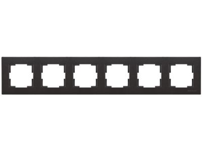 Рамка 6-ая горизонтальная черная RITA Mutlusan 2220 800 1684