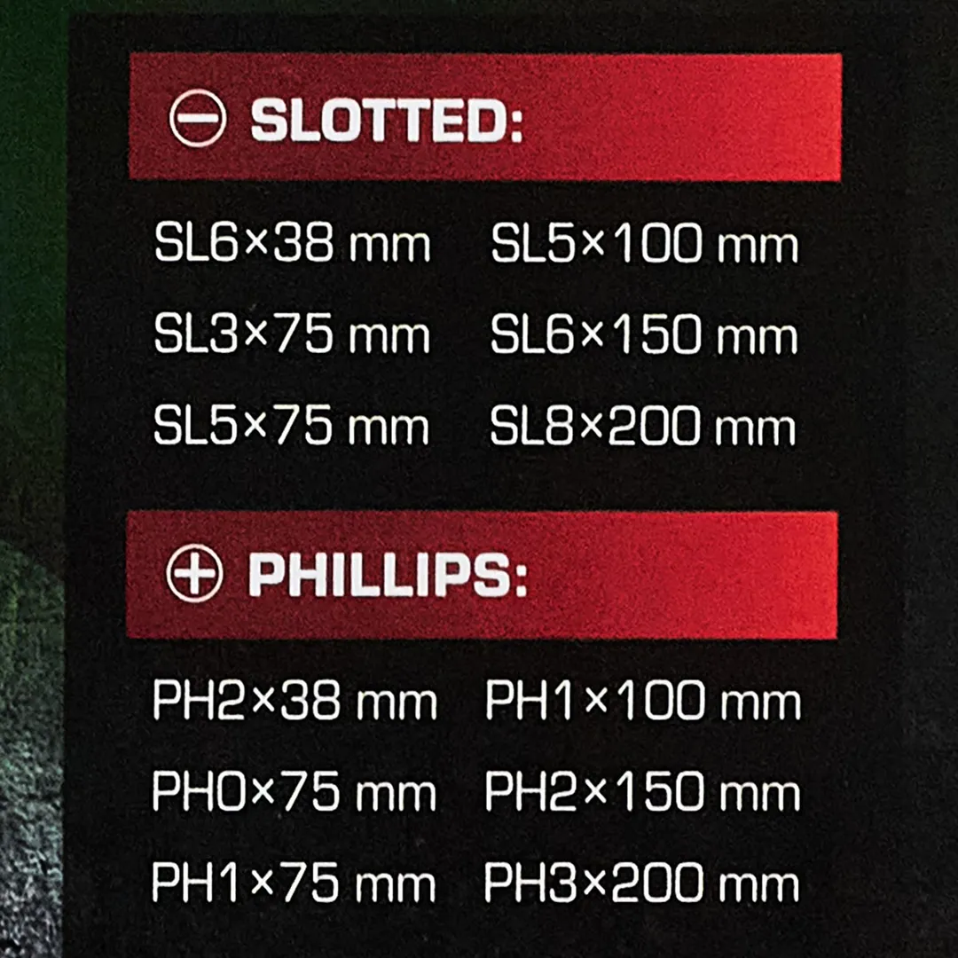 Набор ударных отверток 12 пр RockForce RF-21311
