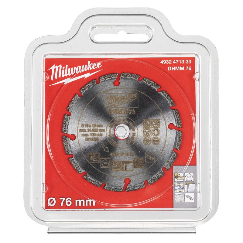 Алмазный диск DHMM 76 мм для M12 FCOT Milwaukee 4932471333