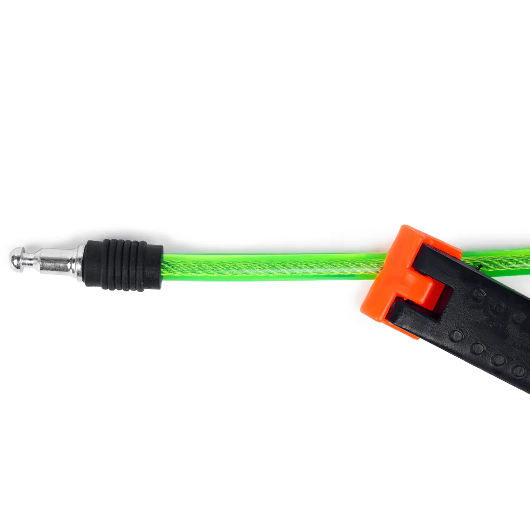 Замок велосипедный, Ø троса-8 мм, L троса-1000 мм, 2 ключа Помощник P015K