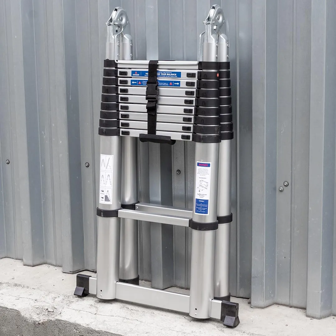 Лестница-стремянка телескопическая алюм. бытовая 3.2+3.2 м 10+10 ступ. Scheppach Sch-UP320-M