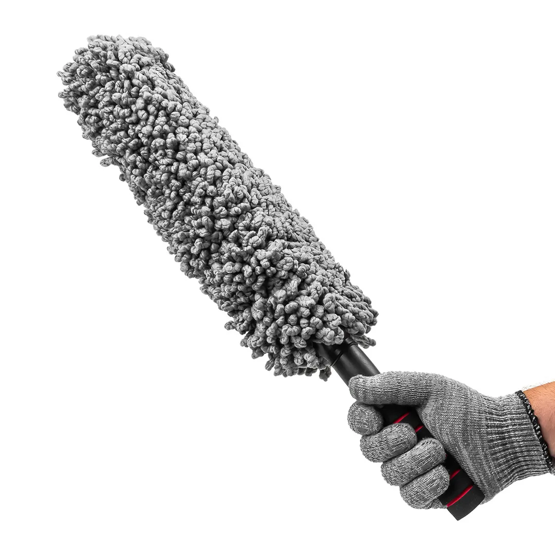 Щетка для чистки колес автомобиля телескопическая, длина 550-780 мм, Ø90 мм Forsage F-CD5012